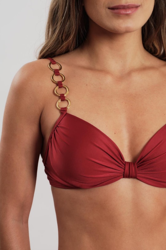 Imagem do produto TOP BARDOT ACESSORIO E TANGA NEW PACÍFICO ALTV26 VERMELHO