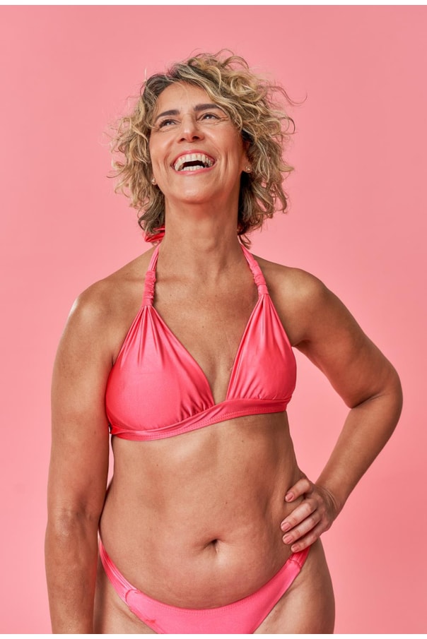 TOP CORTINAO MADA LISO E TANGA NEW PACÍFICO LISO ROSA