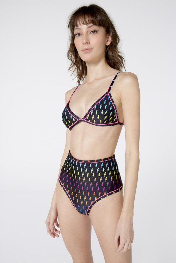 TOP DANCE FRISO RAIOS DEGRADE E TANGA HOT PANTS FRISO RAIOS DEGRADE RAIOS DEGRADE
