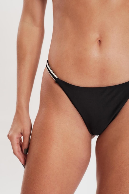 Imagem do produto TOP INSIDE MACRAME BICOLOR E TANGA MACRAME CORRENTE PRETO