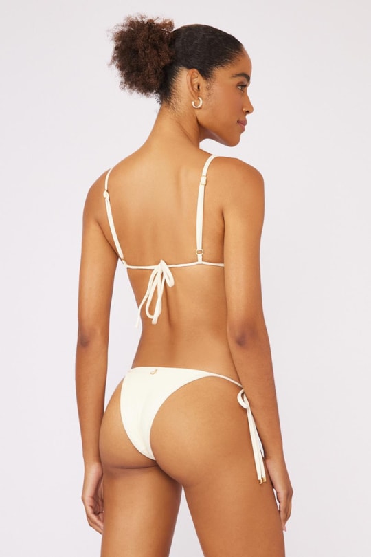 Imagem do produto TOP KENDAL BORDADO CORDA LISO E TANGA KENDAL BORDADO CORDA LISO PÉROLA