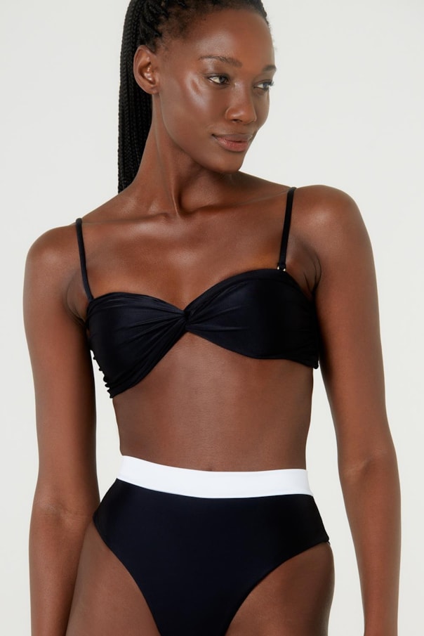 TOP LATINO LISO VER24 E TANGA BELGA LISO PRETO