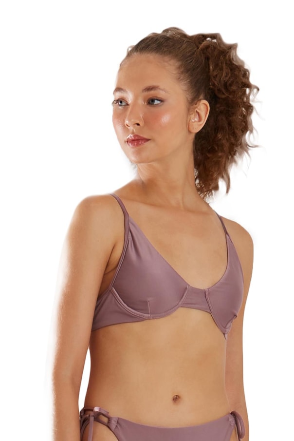 TOP STAR CEU LISO E TANGA CAVADA LISA ROXO