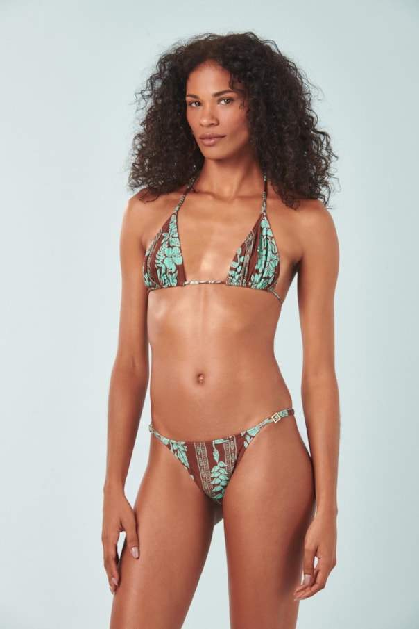 TOP TRIANGULO BOJO BARRADO PARAISO VERDE E TANGA RJ BARRADO PARAISO VERDE BARRADO PARAISO VERDE