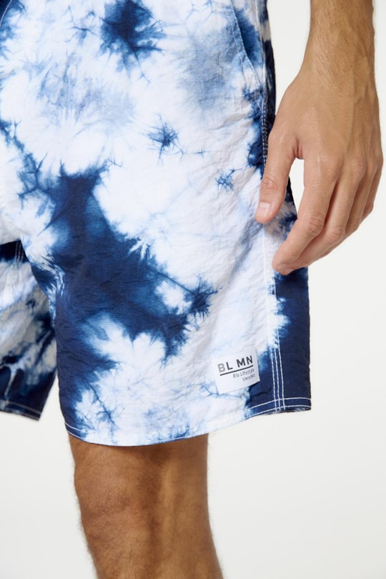 Imagem do produto Bermuda Midi Tie Dye Indigo