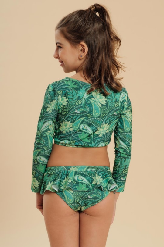 Biquini Peteca Florest Verde (Inf)