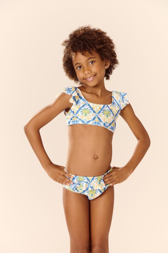 Imagem do produto Biquini Poliana Azulejo Tropical (Inf)