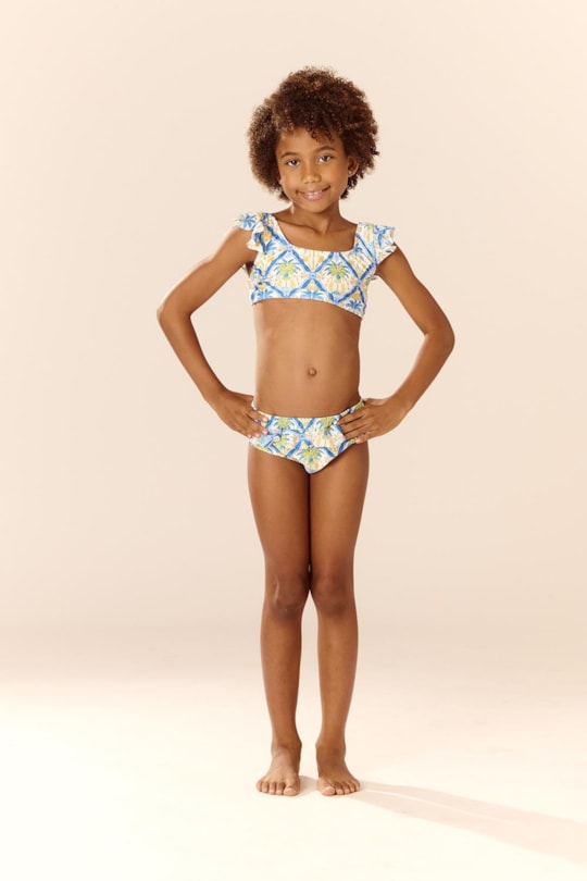 Imagem do produto Biquini Poliana Azulejo Tropical (Inf)
