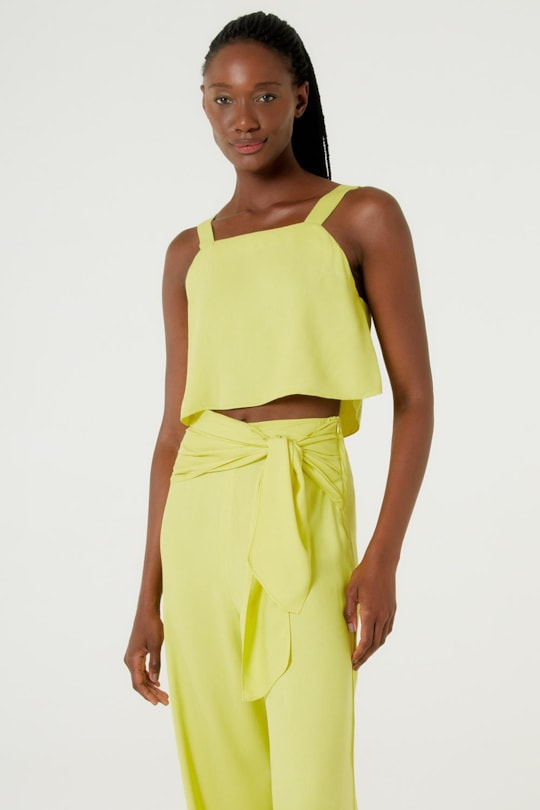 Blusa Alca Elastico Costas Color