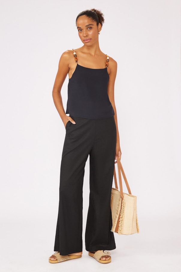 Blusa Alça Pedras Liso