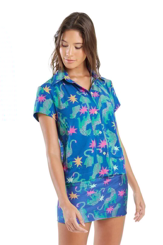 Imagem do produto Blusa Bolso Bia Onca Estelar