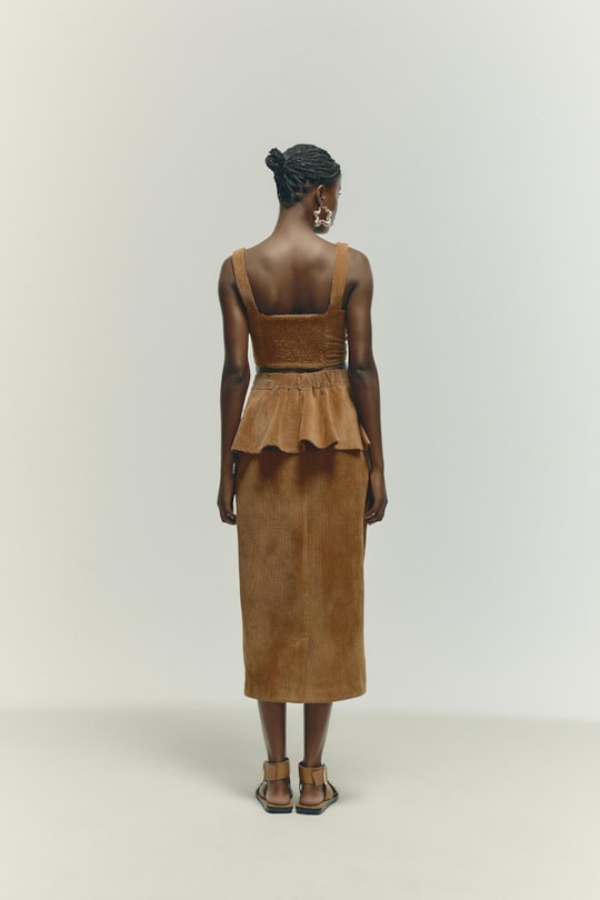 Blusa Corset Veludo Thalita