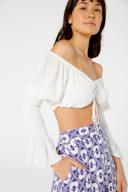 Imagem do produto Blusa Cropped Jordana Liso