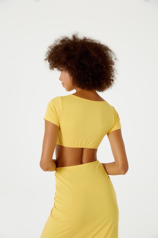 Imagem do produto Blusa Cropped Malha Color