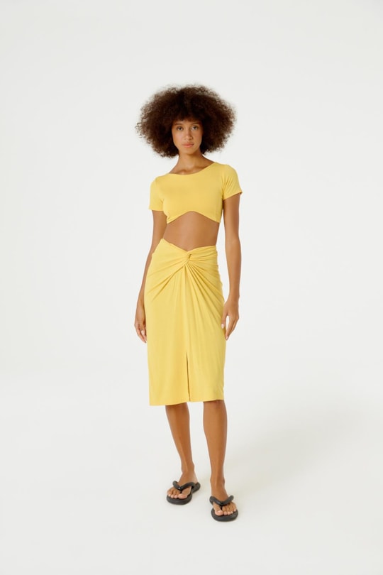 Imagem do produto Blusa Cropped Malha Color