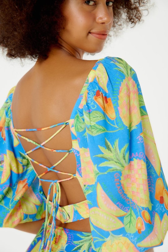 Imagem do produto Blusa Cropped Romantic Abacaxi