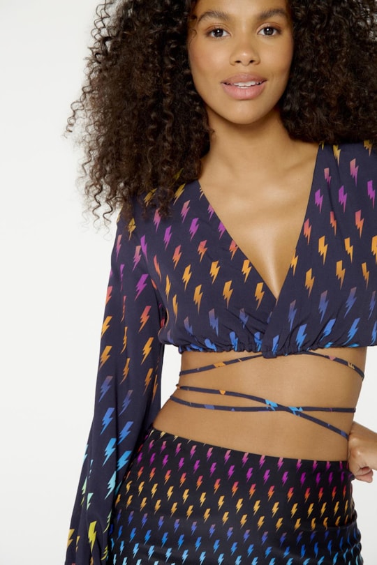 Imagem do produto Blusa Cropped Silvia Raios Degrade