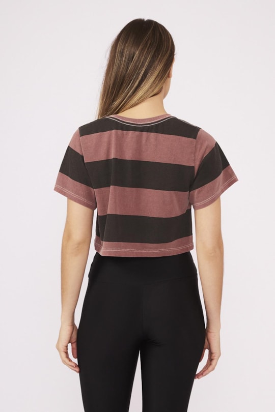 Blusa Cropped Stripes Fla