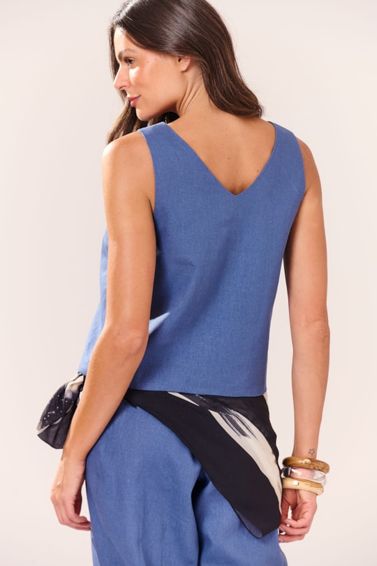 Imagem do produto Blusa Decote v Liso