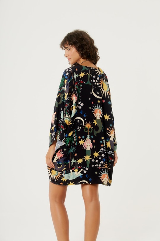 Imagem do produto Blusa Kimono Barra Aplicada Mistica