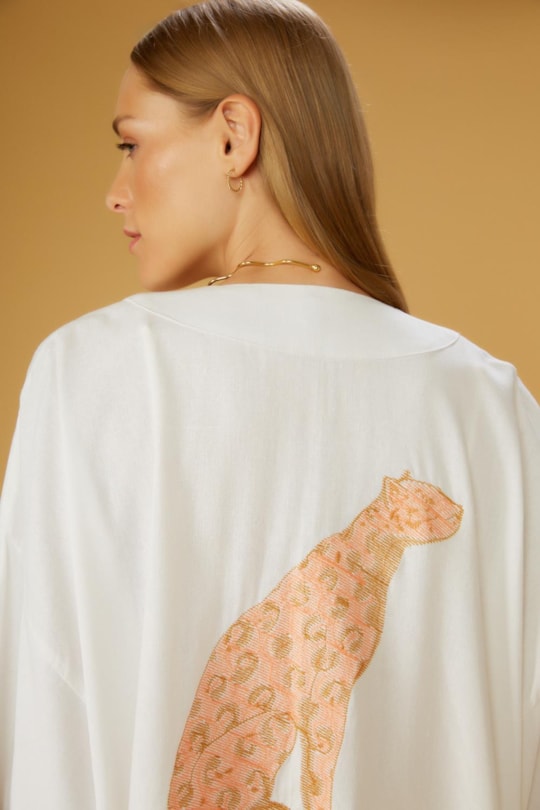 Imagem do produto Blusa Kimono Barrado Bordado