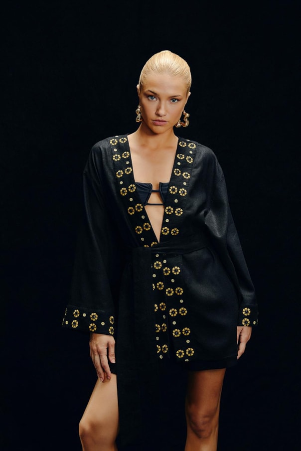 Blusa Kimono Com Faixa Emma