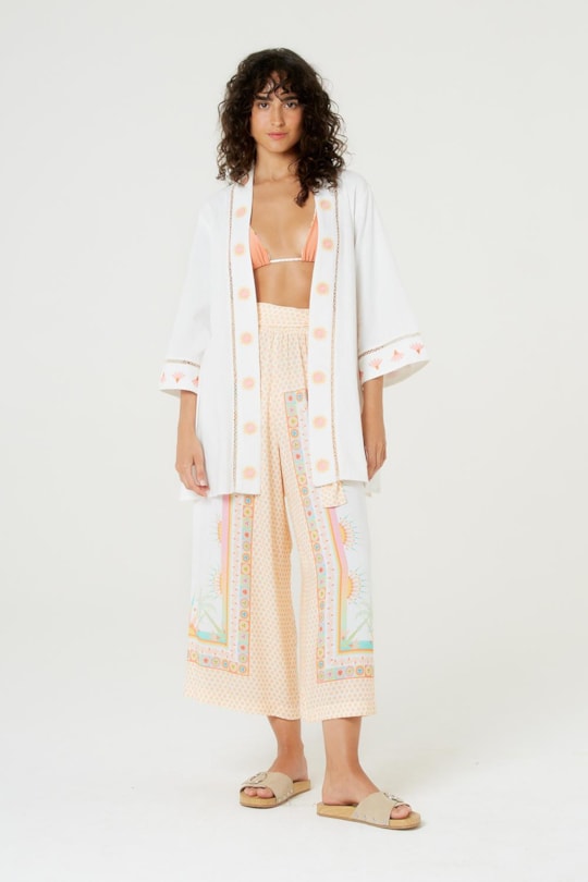 Imagem do produto Blusa Kimono Entremeio Bordado