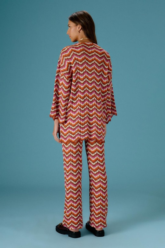 Imagem do produto Blusa Kimono Tricot Chevron