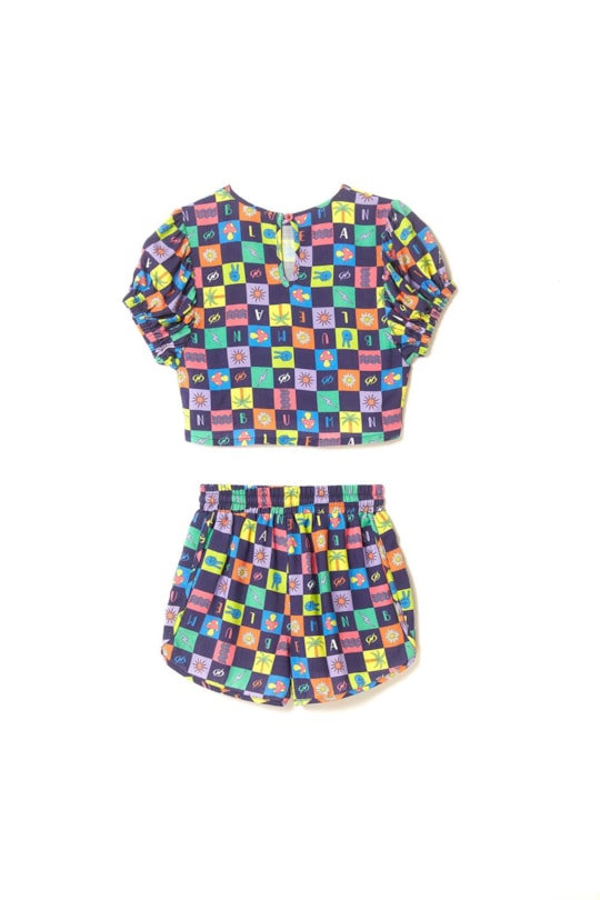 Imagem do produto Blusa Manga Bufante Mix Tropical (Inf)