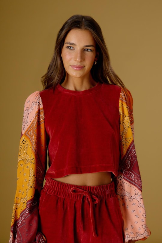 Imagem do produto Blusa Plush Manga Bandana Blush