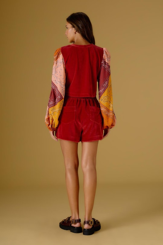 Imagem do produto Blusa Plush Manga Bandana Blush