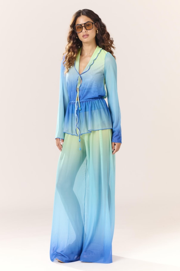 Blusa Saida Tule Degrade