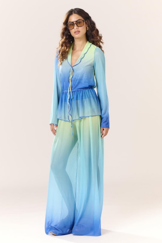 Blusa Saida Tule Degrade