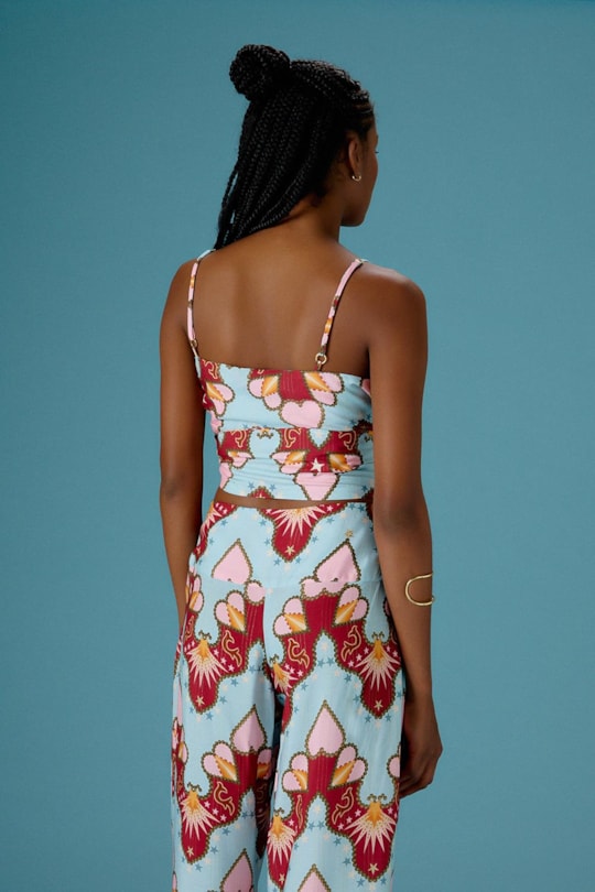 Imagem do produto Blusa Top Amarracao Lateral Country