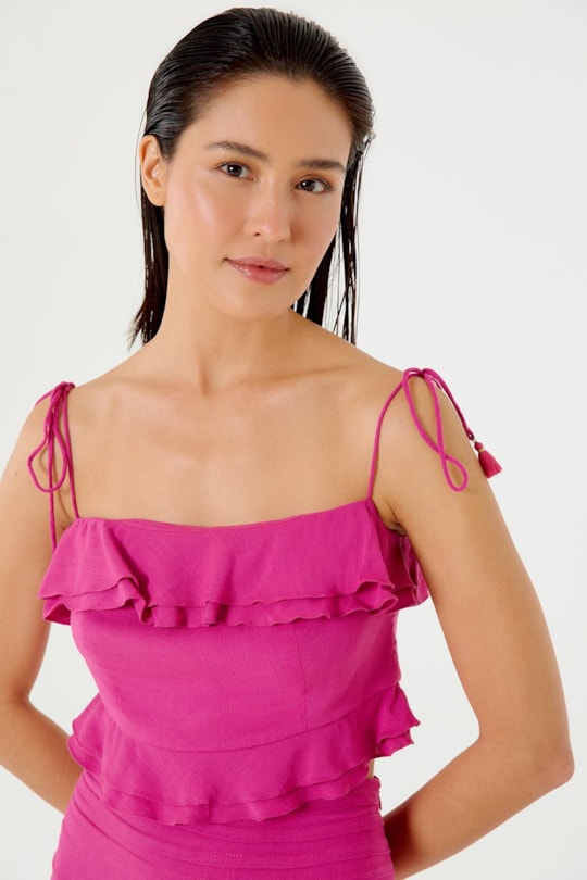 Imagem do produto Blusa Top Babados Color