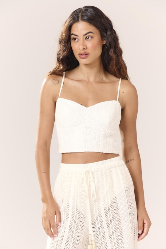 Imagem do produto Blusa Top Crochet Gal Liso