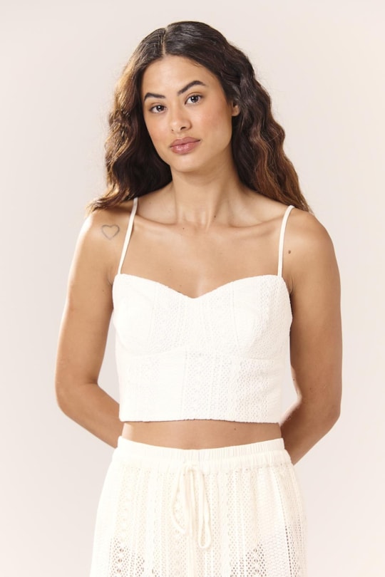 Imagem do produto Blusa Top Crochet Gal Liso