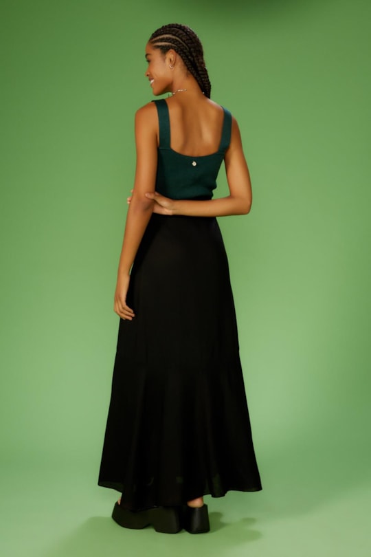 Blusa Top Faixa Tricot