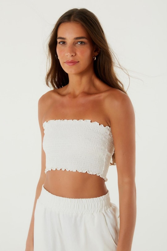 Imagem do produto Blusa Top Tqc Lastex Liso