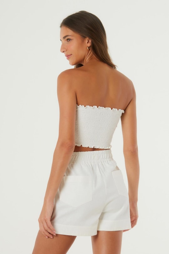 Imagem do produto Blusa Top Tqc Lastex Liso