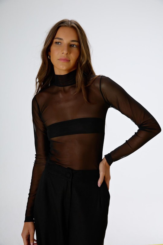 Imagem do produto Blusa Tule Preto