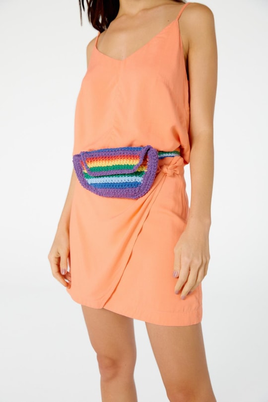 Imagem do produto Bolsa Pochete Crochet Rainbow