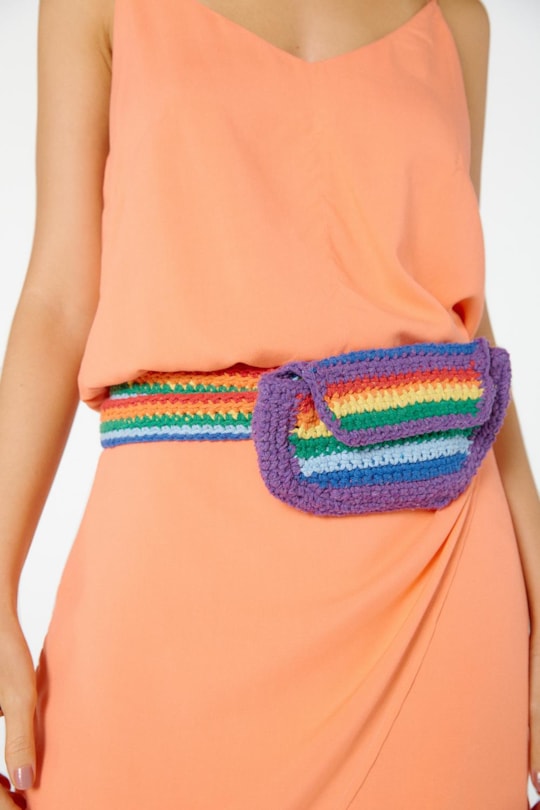Imagem do produto Bolsa Pochete Crochet Rainbow
