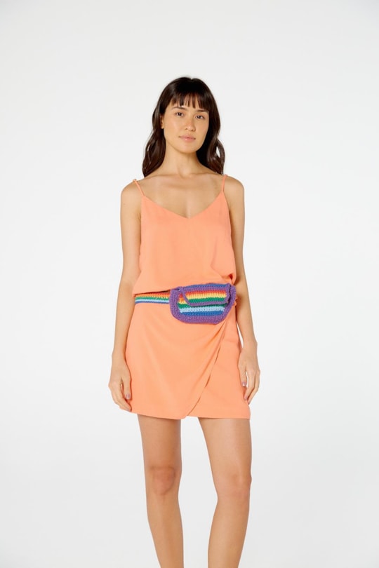 Imagem do produto Bolsa Pochete Crochet Rainbow