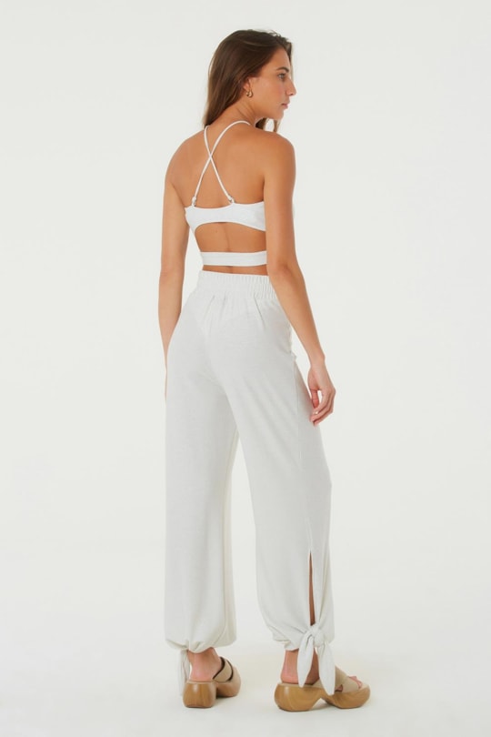 Imagem do produto Calca Amarracao Perna Lurex