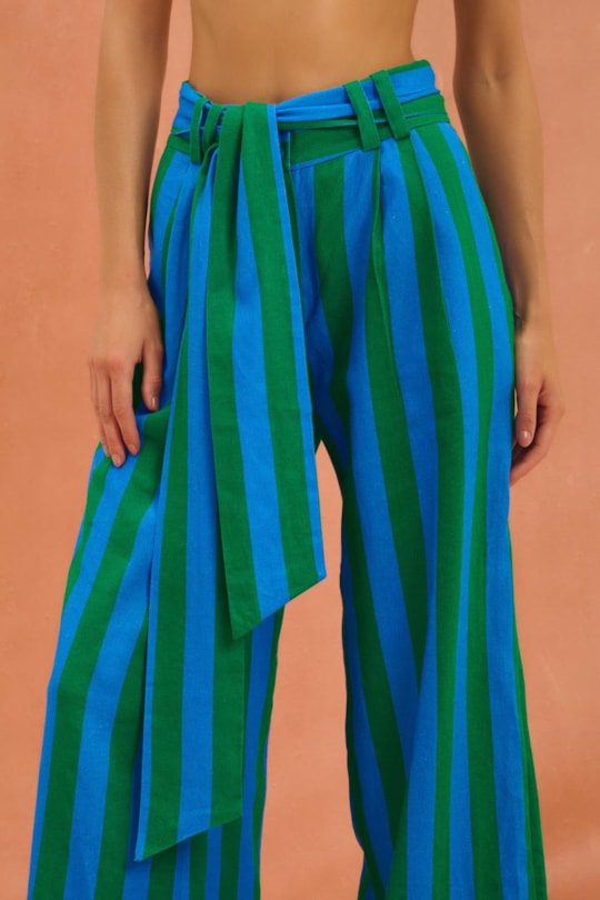 Imagem do produto Calca Ampla Tina Est. Listrado