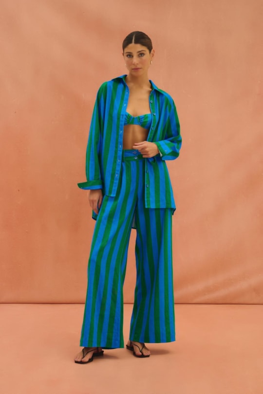 Imagem do produto Calca Ampla Tina Est. Listrado