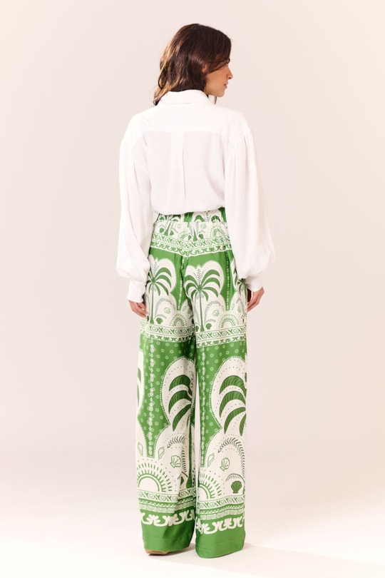 Calca Barrado Batik Verde