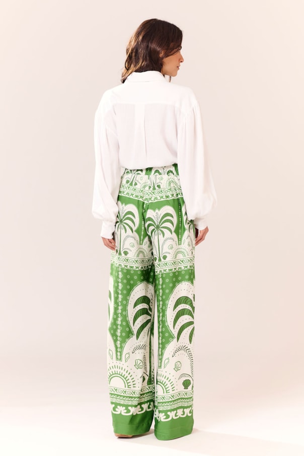 Calca Barrado Batik Verde