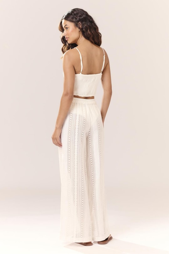 Imagem do produto Calca Cos Elastico Chochet Gal Liso